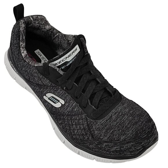 SKECHERS Lite-Weight Womens Size 6.5 Gray Memory Foam Running Shoes Sneakers Low - Picture 1 of 8